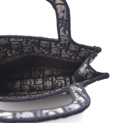 Christian Dior Oblique Mini Book Tote Blue Multicolor 7 of 9