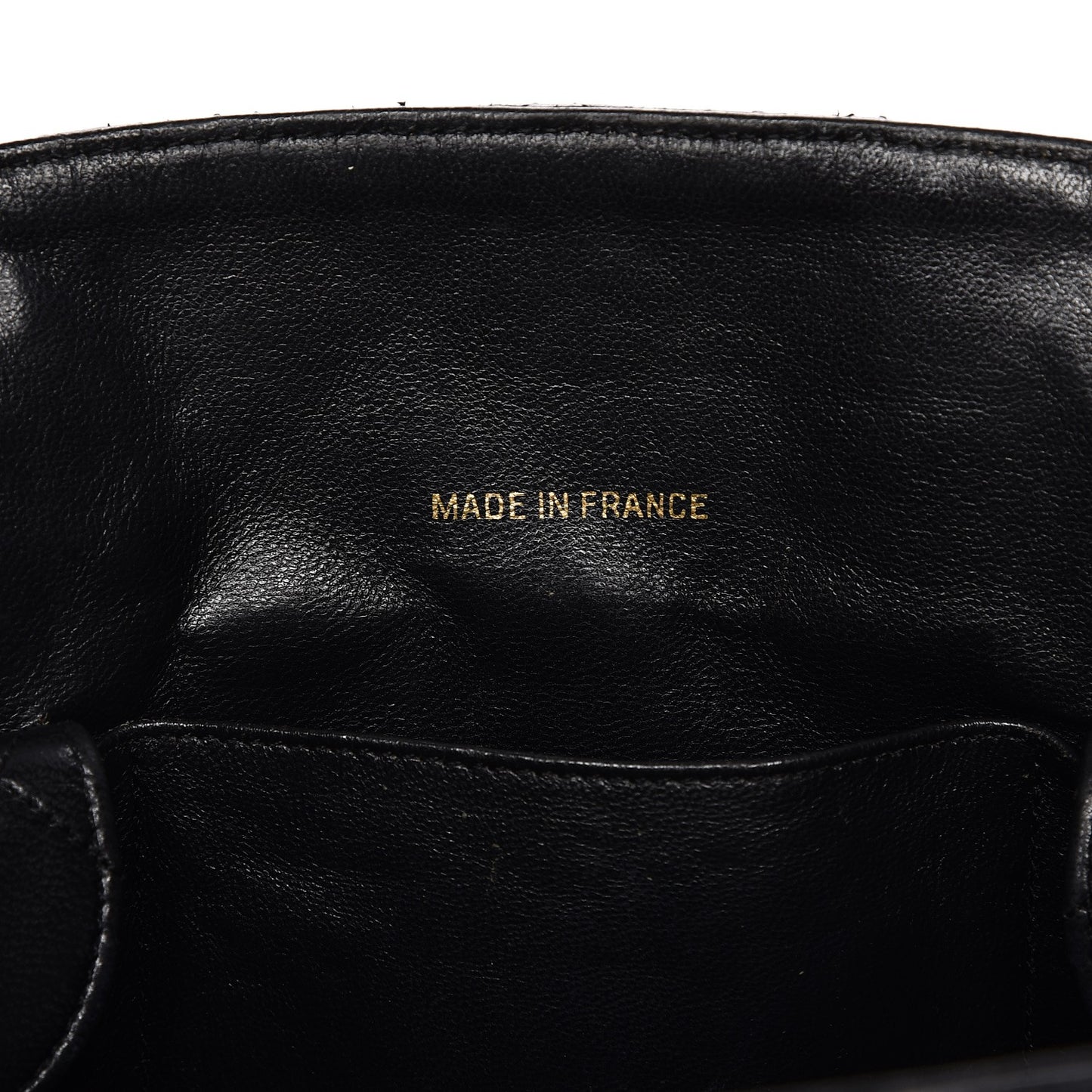 Lambskin Quilted Shopper Tote Black