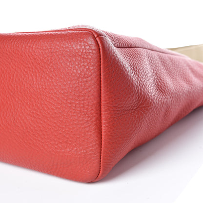 Prada Vitello Daino Shoulder Bag Fuoco 6 of 14