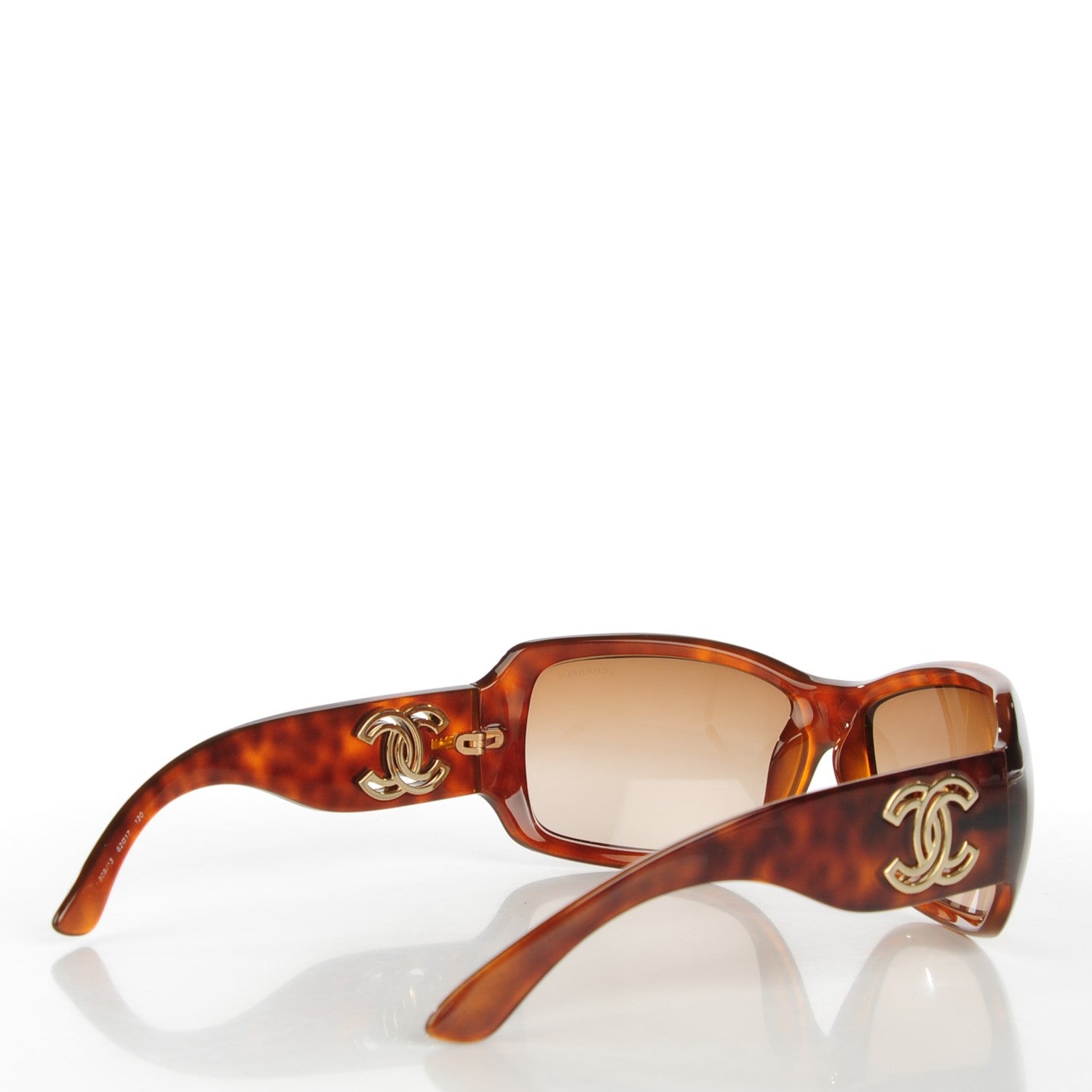 Chanel Tortoise Shell CC Sunglasses 6018 3 of 6