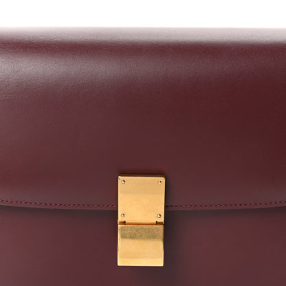 Celine Box Calfskin Medium Classic Box Flap Bag Burgundy 9 of 11