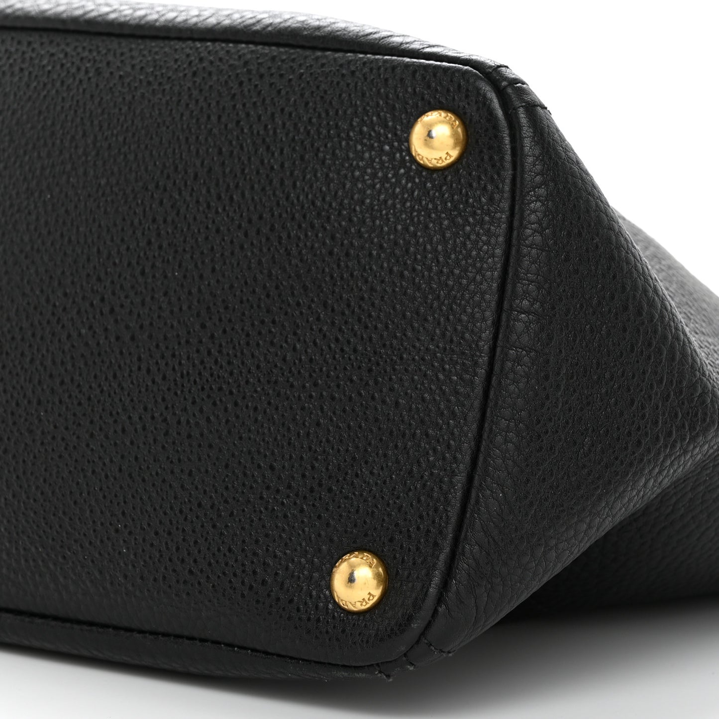 Vitello Daino Side Pocket Shoulder Bag Black