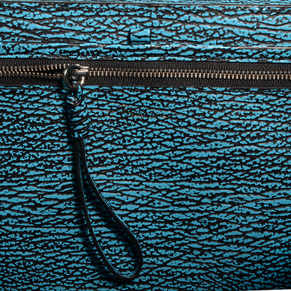 3.1 Phillip Lim 3.1 Shark Embossed Leather Medium Pashli Satchel Turquoise Black 7 of 11