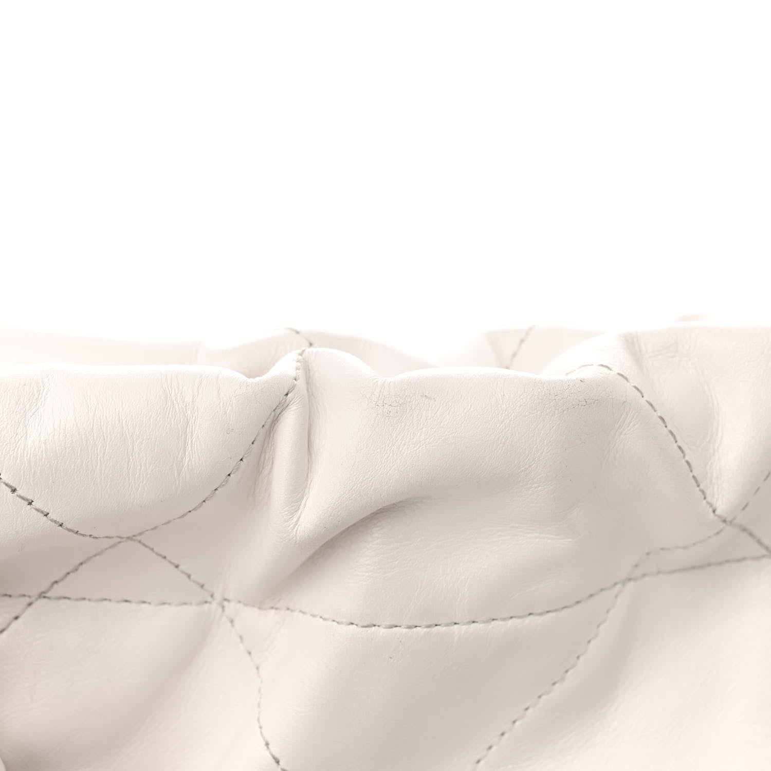 Chanel Shiny Calfskin Quilted Small Chanel 22 White 11 of 11
