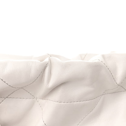 Chanel Shiny Calfskin Quilted Small Chanel 22 White 11 of 11