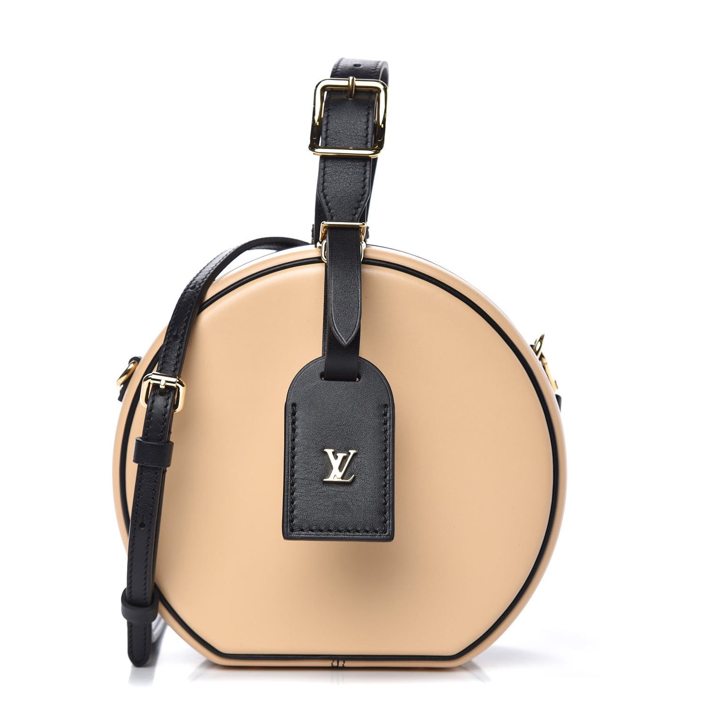 Calfskin Petite Boite Chapeau Black Beige