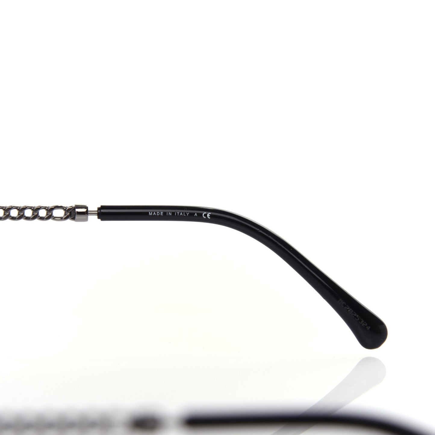 Square Removable Chain Pearl Sunglasses 4244 Black