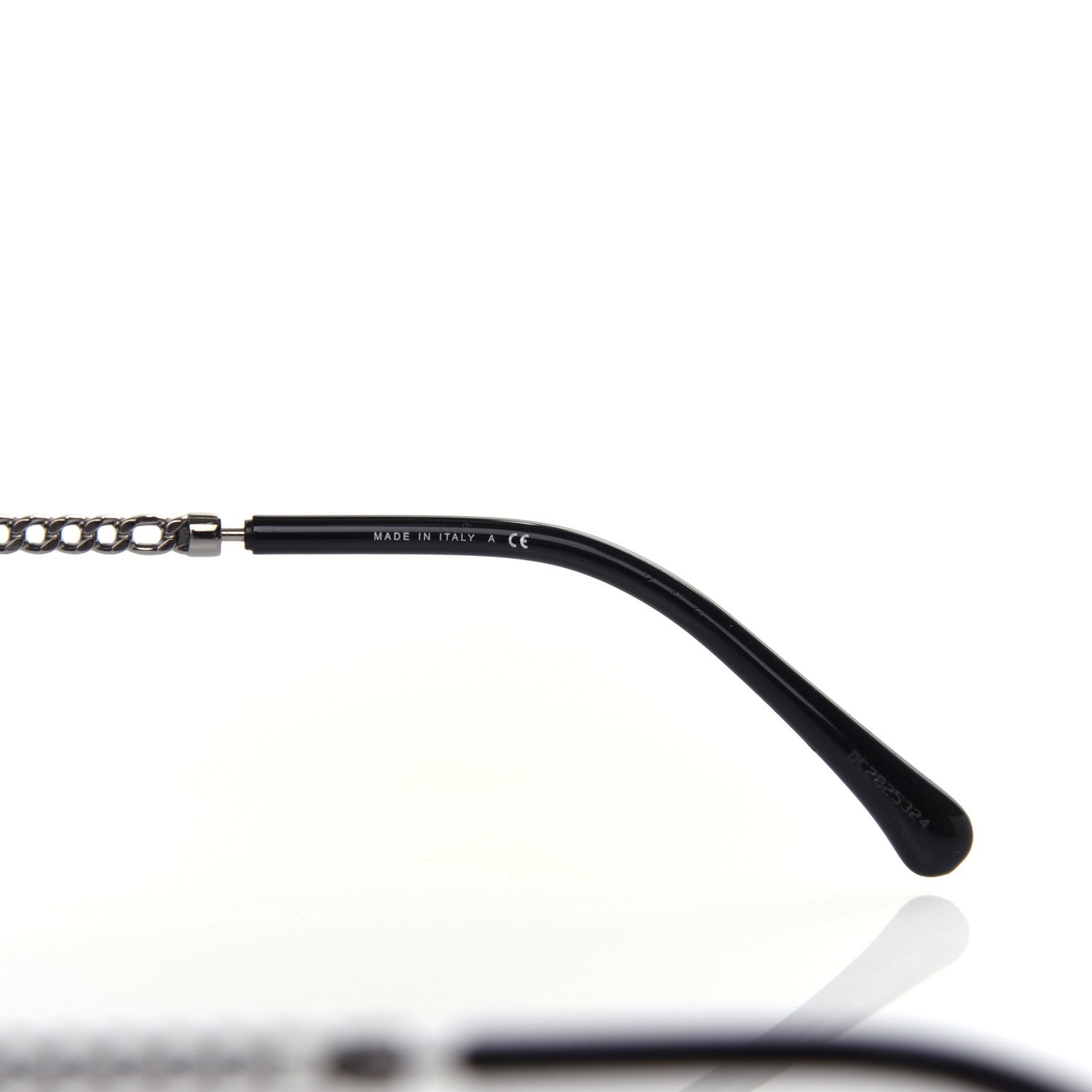 Chanel Square Removable Chain Pearl Sunglasses 4244 Black 6 of 7