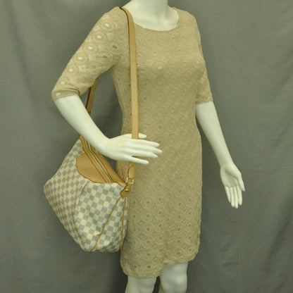 Louis Vuitton Damier Azur Siracusa MM 2 of 11