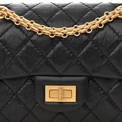 Chanel Aged Calfskin Quilted 2.55 Reissue Mini Flap Black 8 of 11