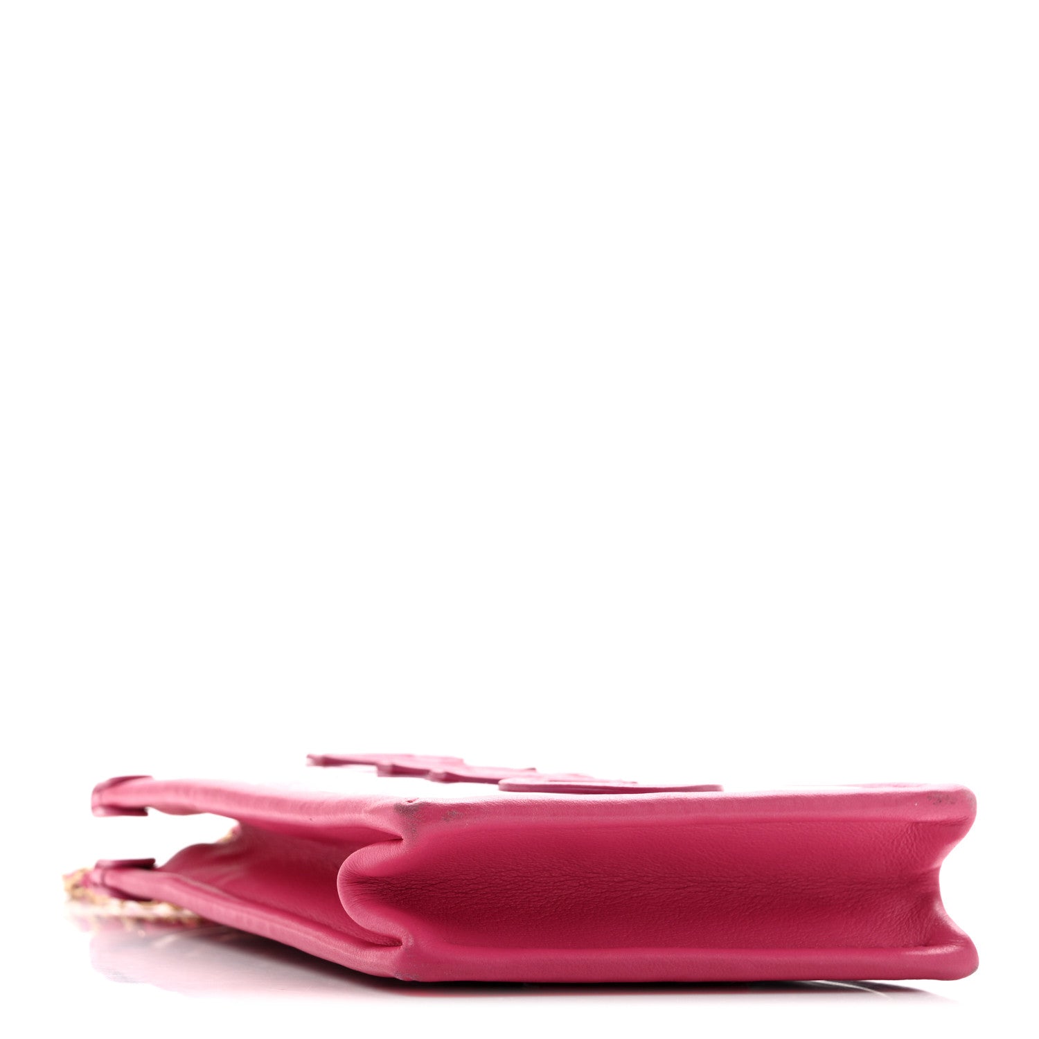 Chanel Tweed PVC Lambskin Clutch With Chain Pink 3 of 11