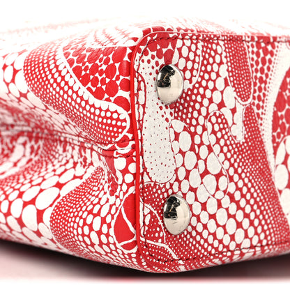Louis Vuitton LV X YK Taurillon Psychedelic Flower Capucines BB Rouge 8 of 9