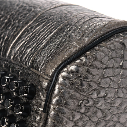 Alexander Wang Metallic Pebbled Lambskin Rockie Carbon Silver Hardware 9 of 11