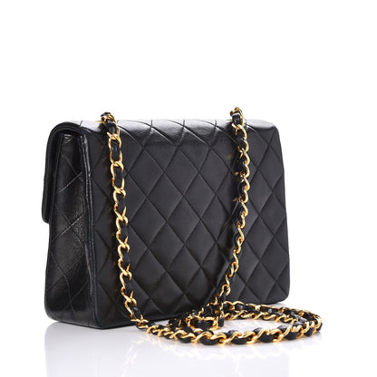 Chanel Lambskin Quilted Small Single Flap Black 3 of 8
