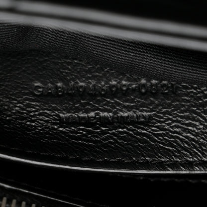 Saint Laurent Calfskin Y Quilted Monogram Small Loulou Chain Satchel Black 8 of 14
