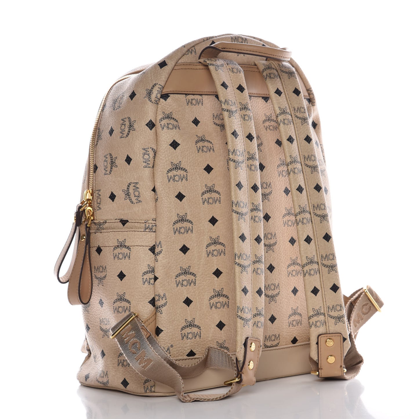 Visetos Medium Studded Stark Backpack Beige