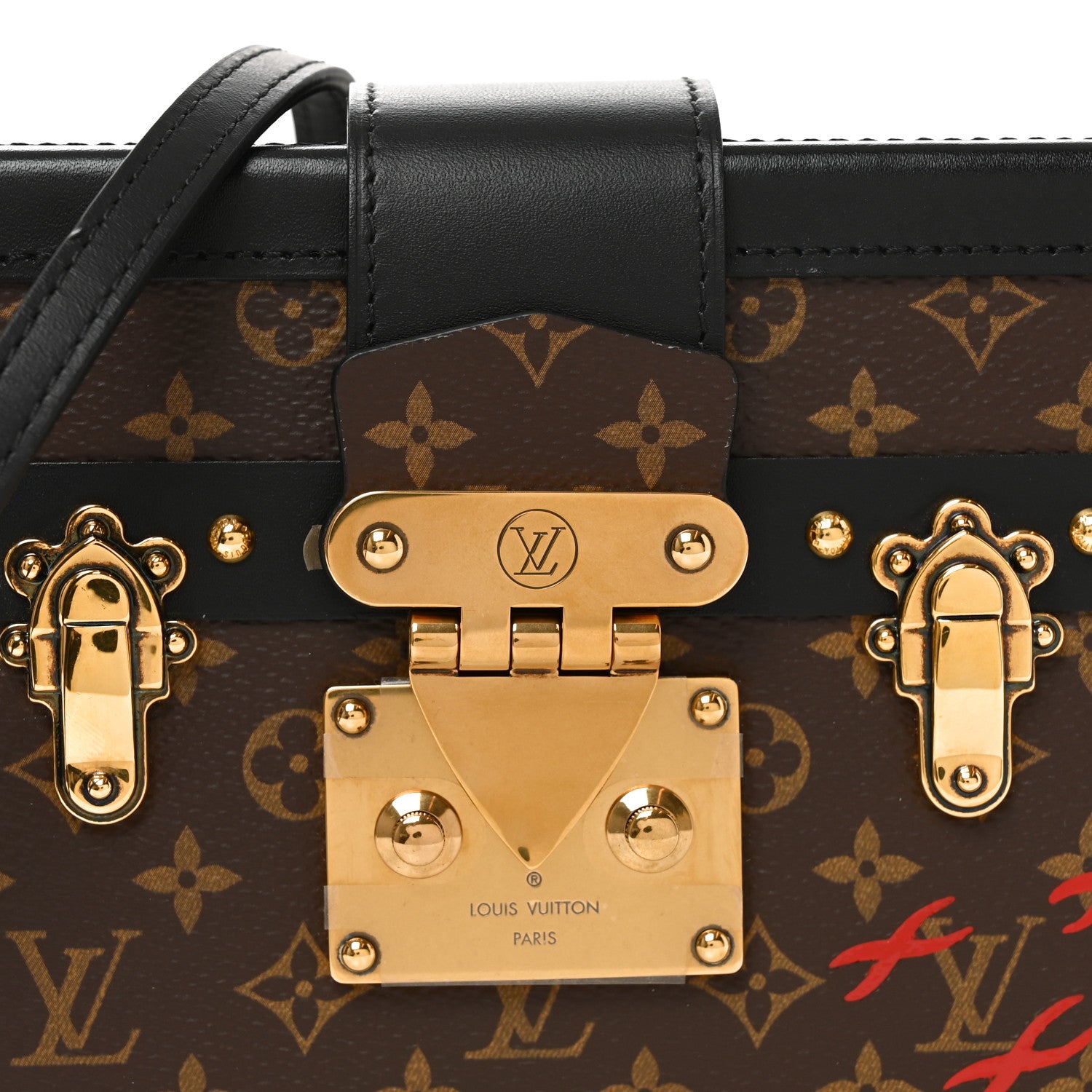 Louis Vuitton Monogram Petite Malle Black 7 of 9