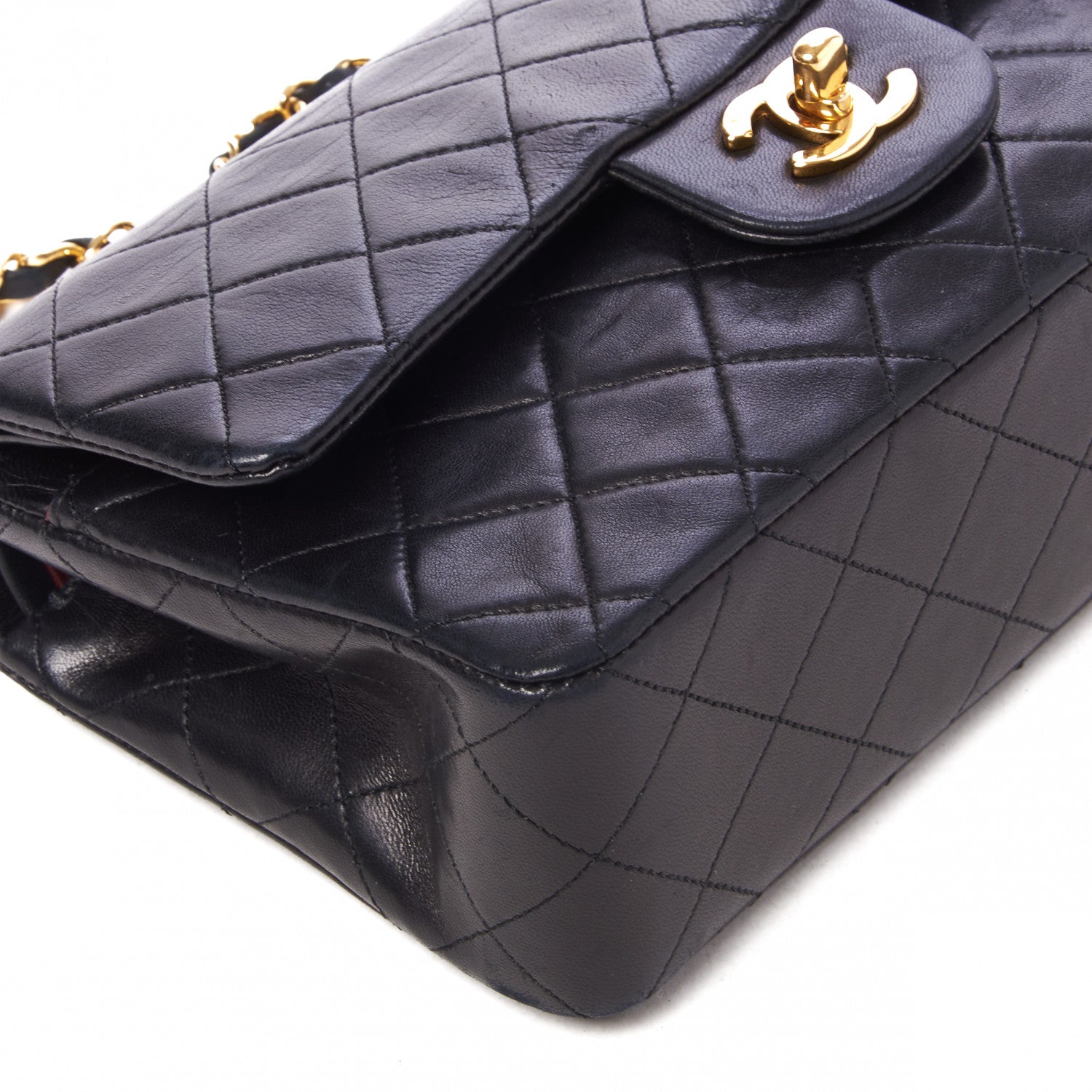 Chanel Lambskin Quilted Small Double Flap Black 6 of 9