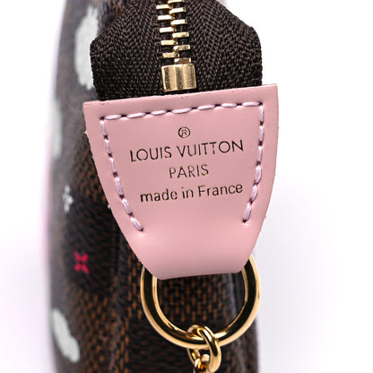 Louis Vuitton Damier Ebene 2020 Christmas Animation Big Wheel Mini Pochette Accessories Rose Ballerine 6 of 9