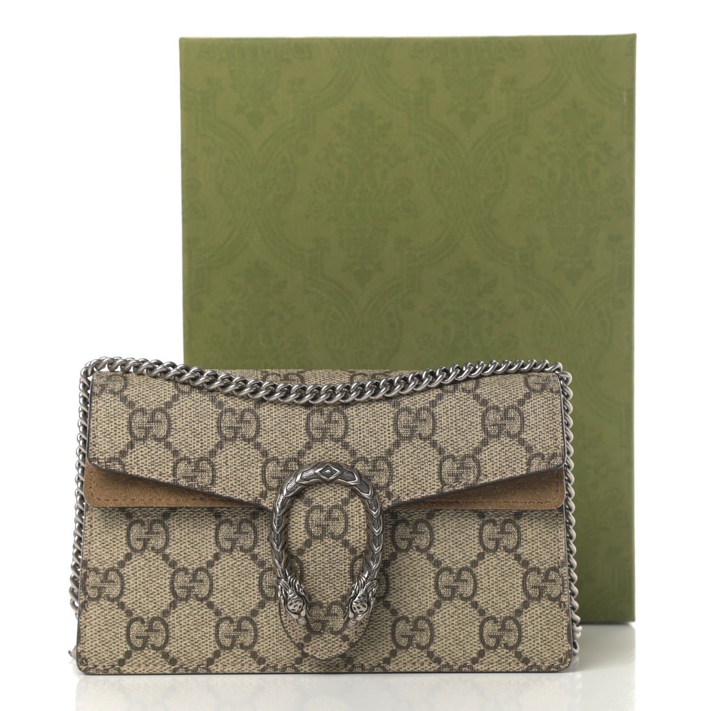 GG Supreme Monogram Super Mini Dionysus Shoulder Bag Taupe
