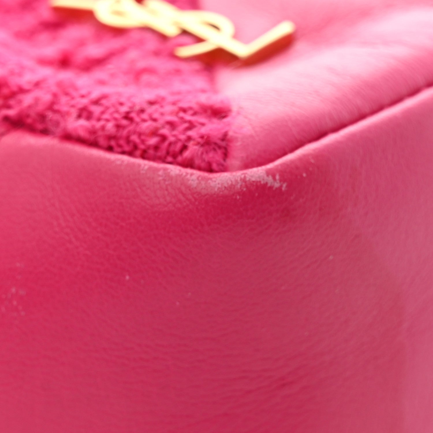 Saint Laurent Boucle Jaime Cube Charm Keychain Magenta 7 of 8