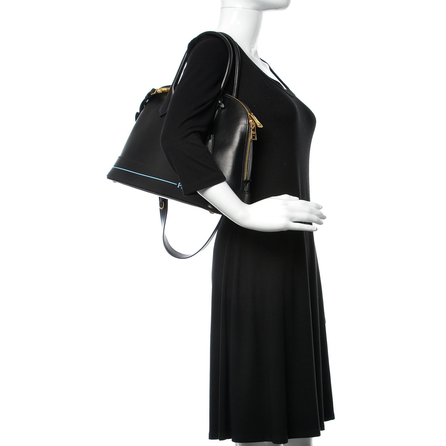City Calfskin Mirage Promenade Tote Black