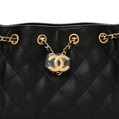 Chanel Caviar Quilted Mini Chanel 25 Handbag Black 8 of 11
