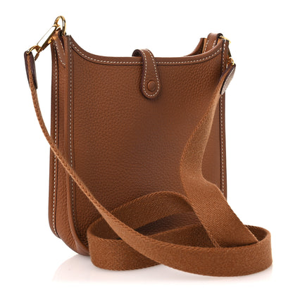 Hermes Taurillon Clemence Evelyne TPM Gold 3 of 13