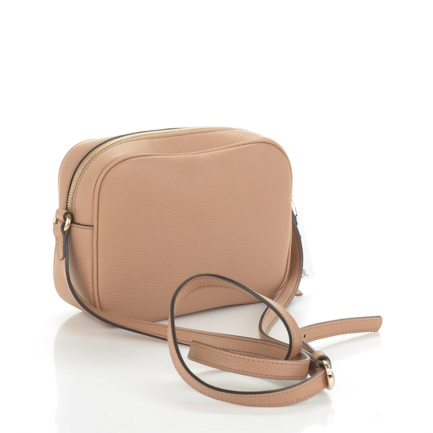 Pebbled Calfskin Small Soho Disco Bag Camelia