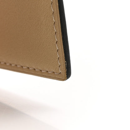 Hermes Sombrero Togo Chevre Mysore Historie Naturelle Petit H Card Holder Nata Gold 9 of 10