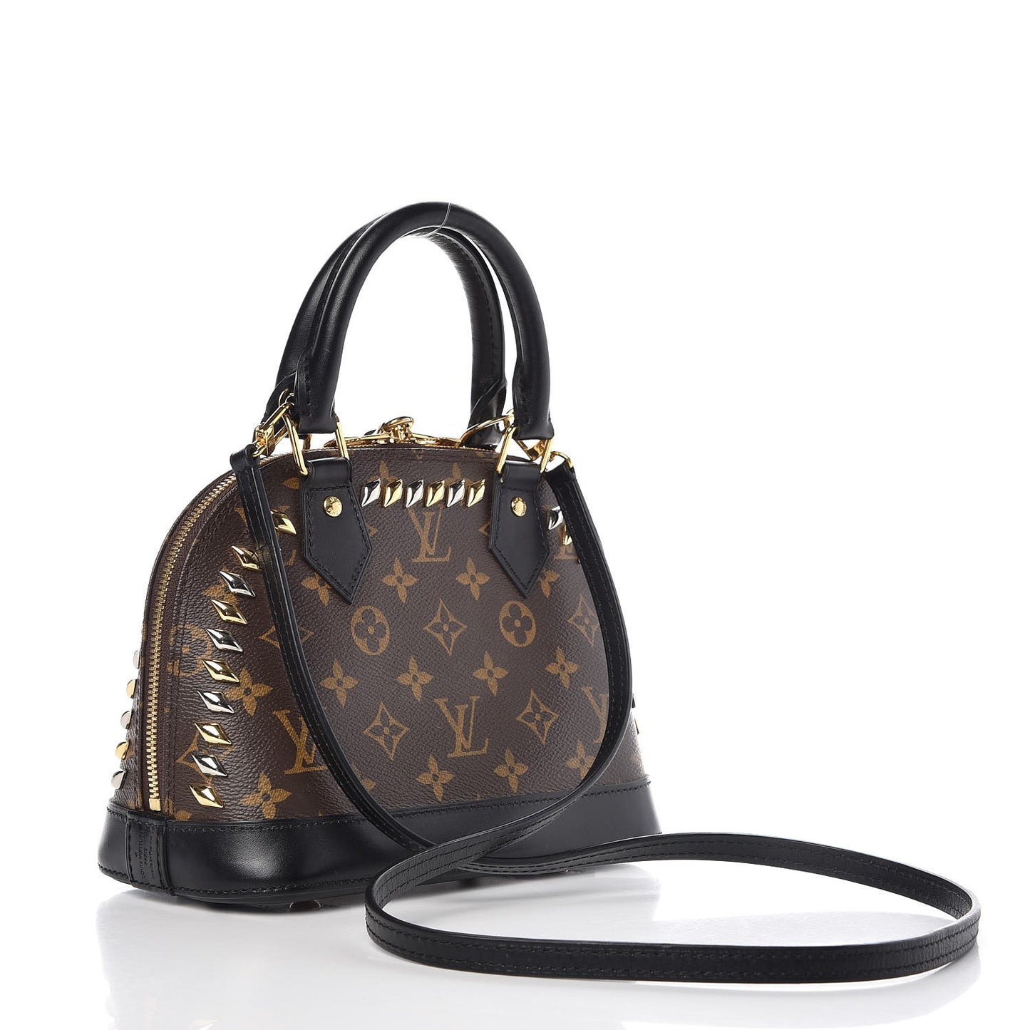 Monogram Macassar Studded Alma BB