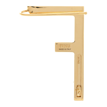 Fendi Metal Crystal First Single Earring 3 of 5