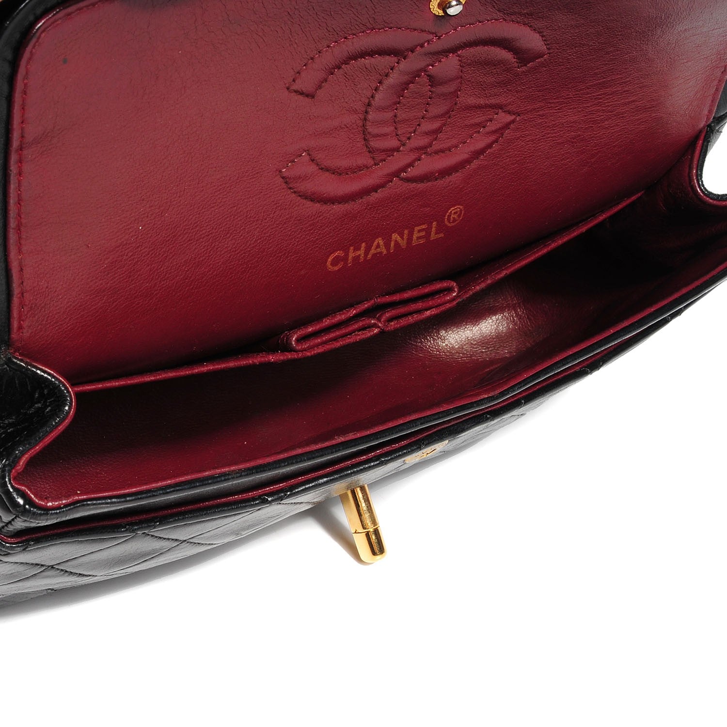Chanel Lambskin Quilted Small Double Flap Black 5 of 8