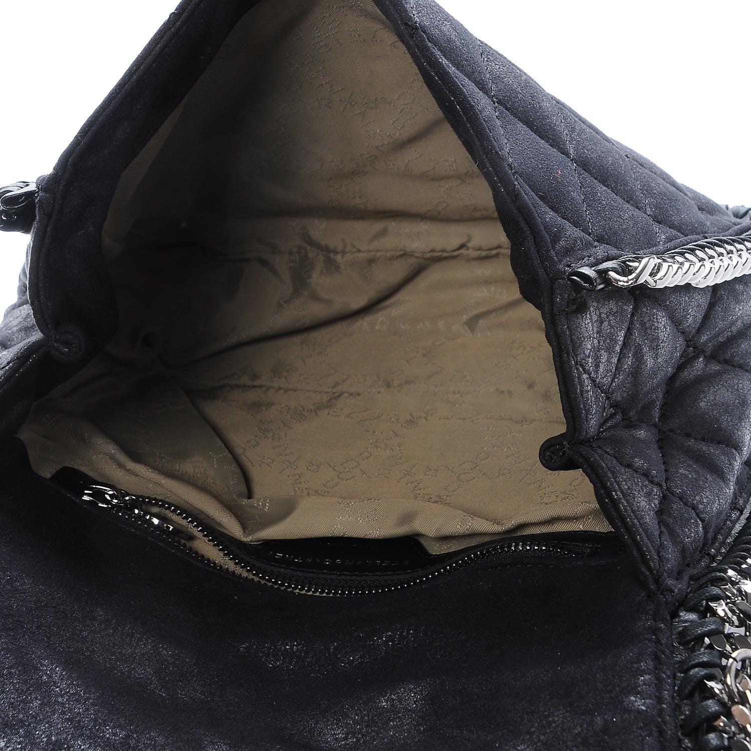Stella McCartney Shaggy Deer Quilted Falabella Shoulder Bag Black 5 of 6