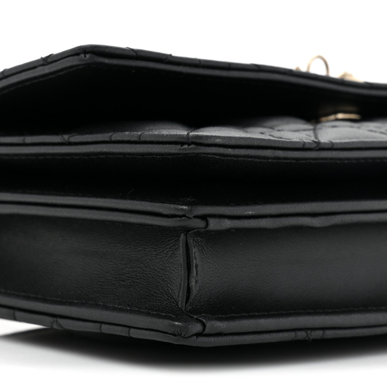 Christian Dior Lambskin Cannage Mini My Dior Bag Black 9 of 9