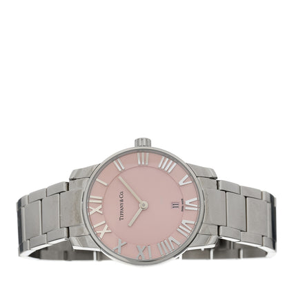 Tiffany Stainless Steel 29mm Atlas 2-Hand Quartz Watch Pink 2 of 5