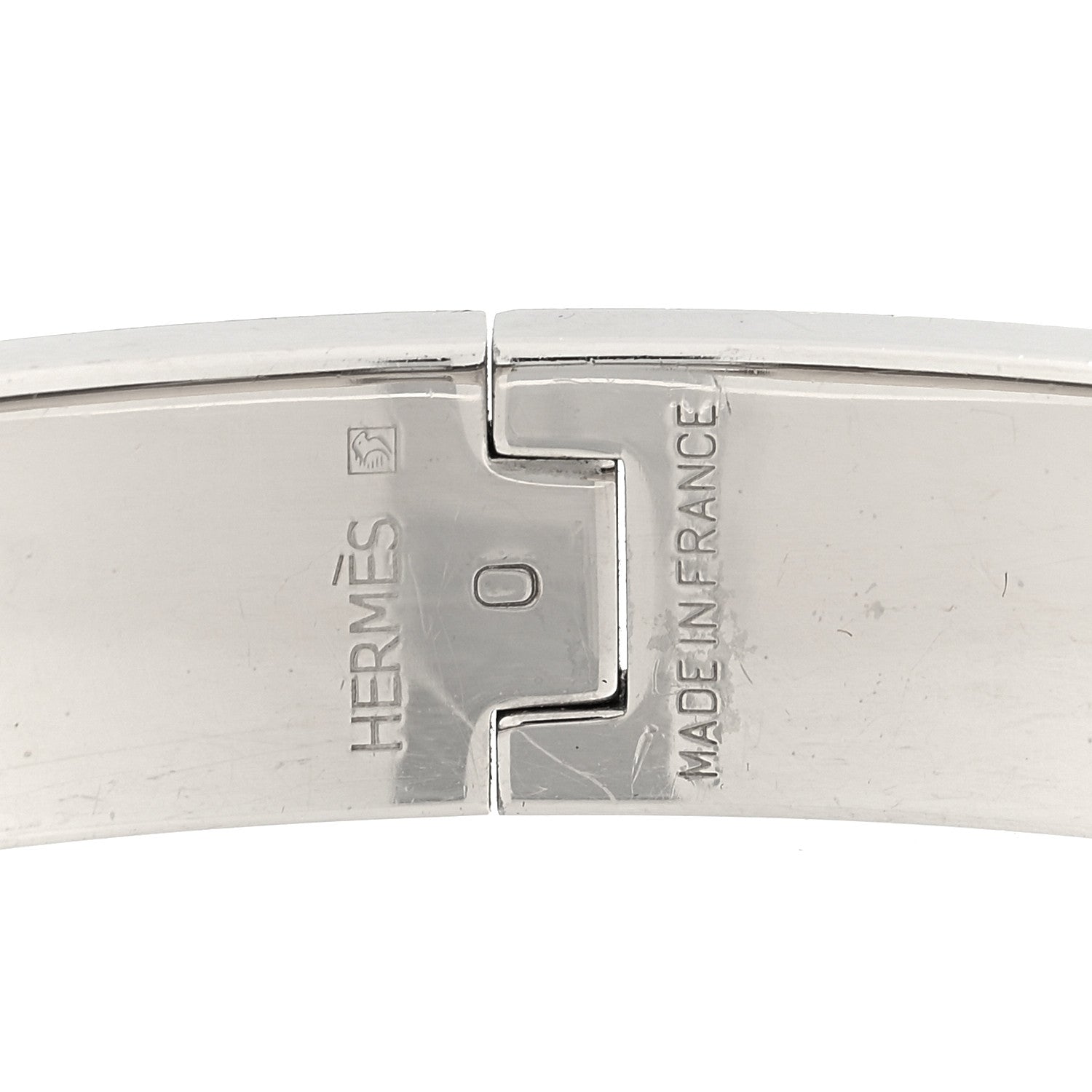 Hermes Narrow Enamel Clic Clac H Bracelet PM Vert Bleuete 4 of 5