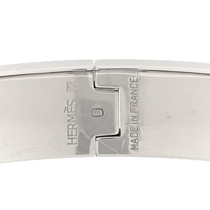 Hermes Narrow Enamel Clic Clac H Bracelet PM Vert Bleuete 4 of 5