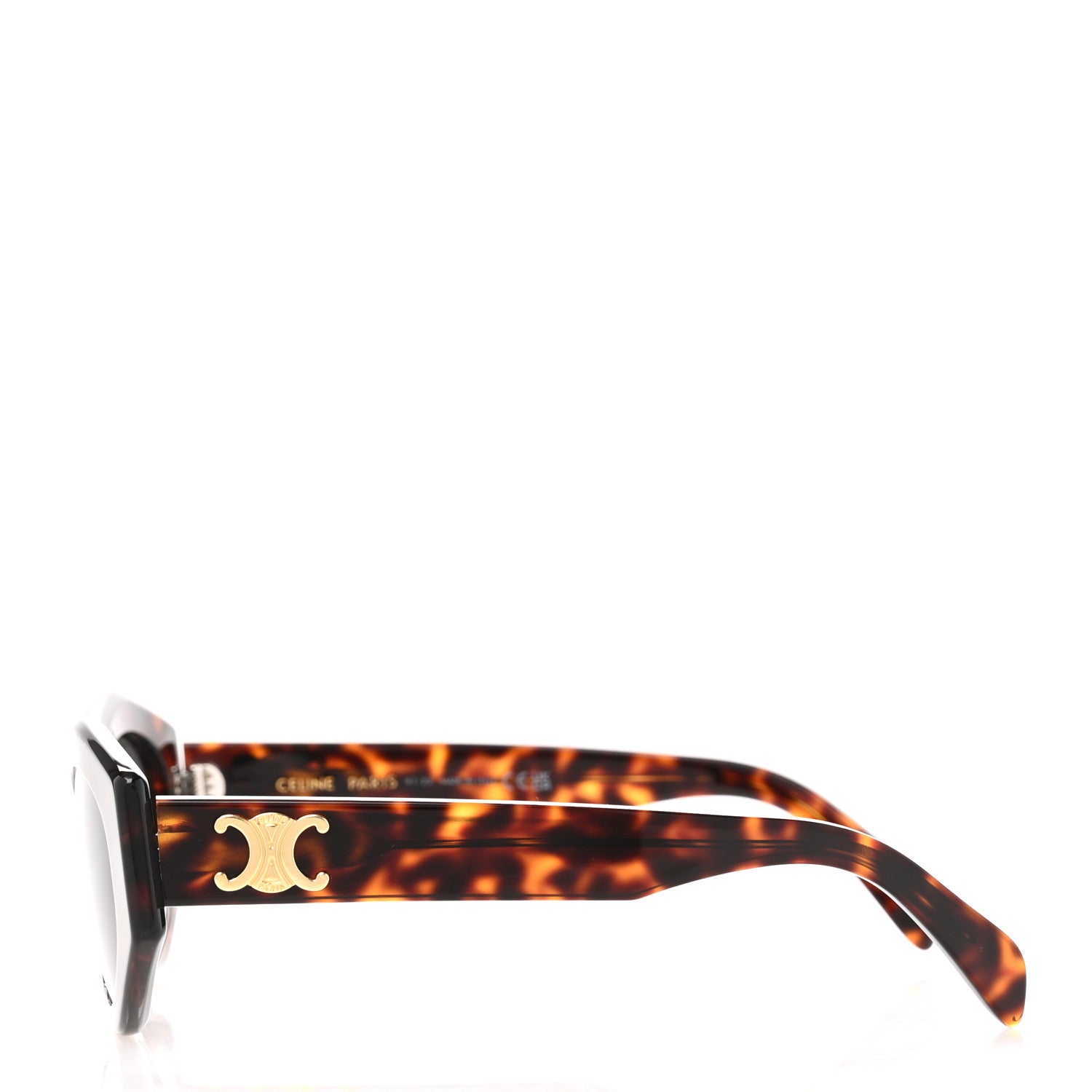 Celine Acetate Triomphe 01 Sunglasses CL 40238U Tortoise 3 of 8