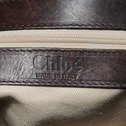 Chloe Python Silverado Frame Bag Brown 3 of 8