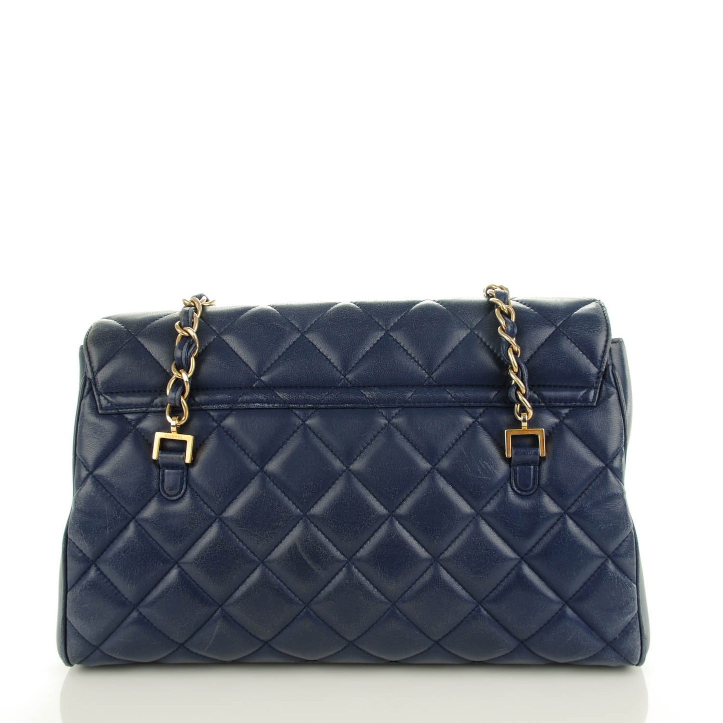 Lambskin Misia Camera Case Flap Navy Blue