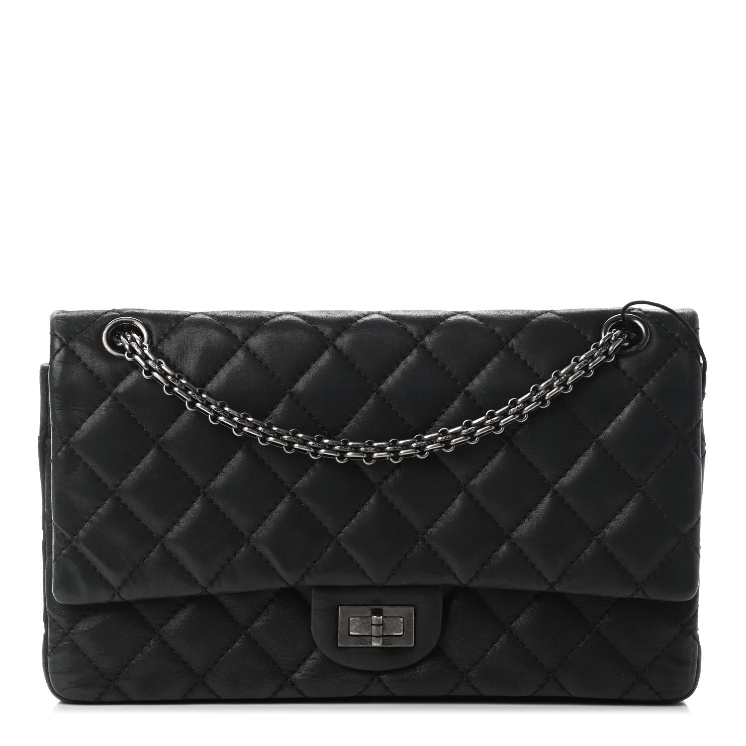 Chanel Iridescent Calfskin Quilted 2.55 Reissue 226 Flap Black 1 of 9