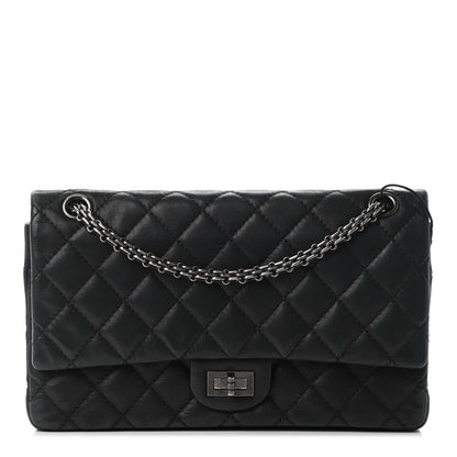 Chanel Iridescent Calfskin Quilted 2.55 Reissue 226 Flap Black 1 of 9