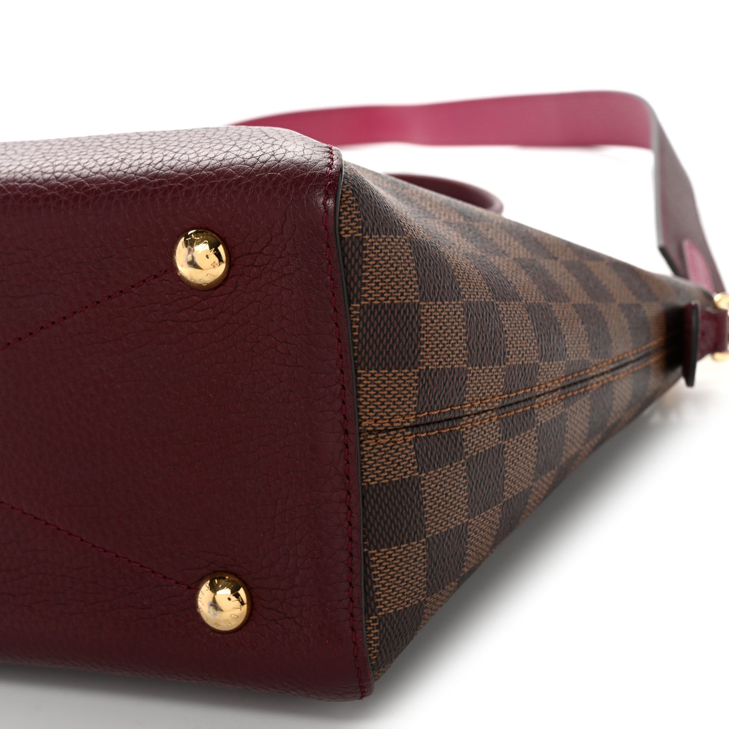 Damier Ebene Cuir Taurillon Hyde Park Fuchsia