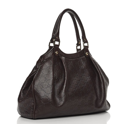 Gucci Guccissima Medium Sukey Tote Chocolate 3 of 13