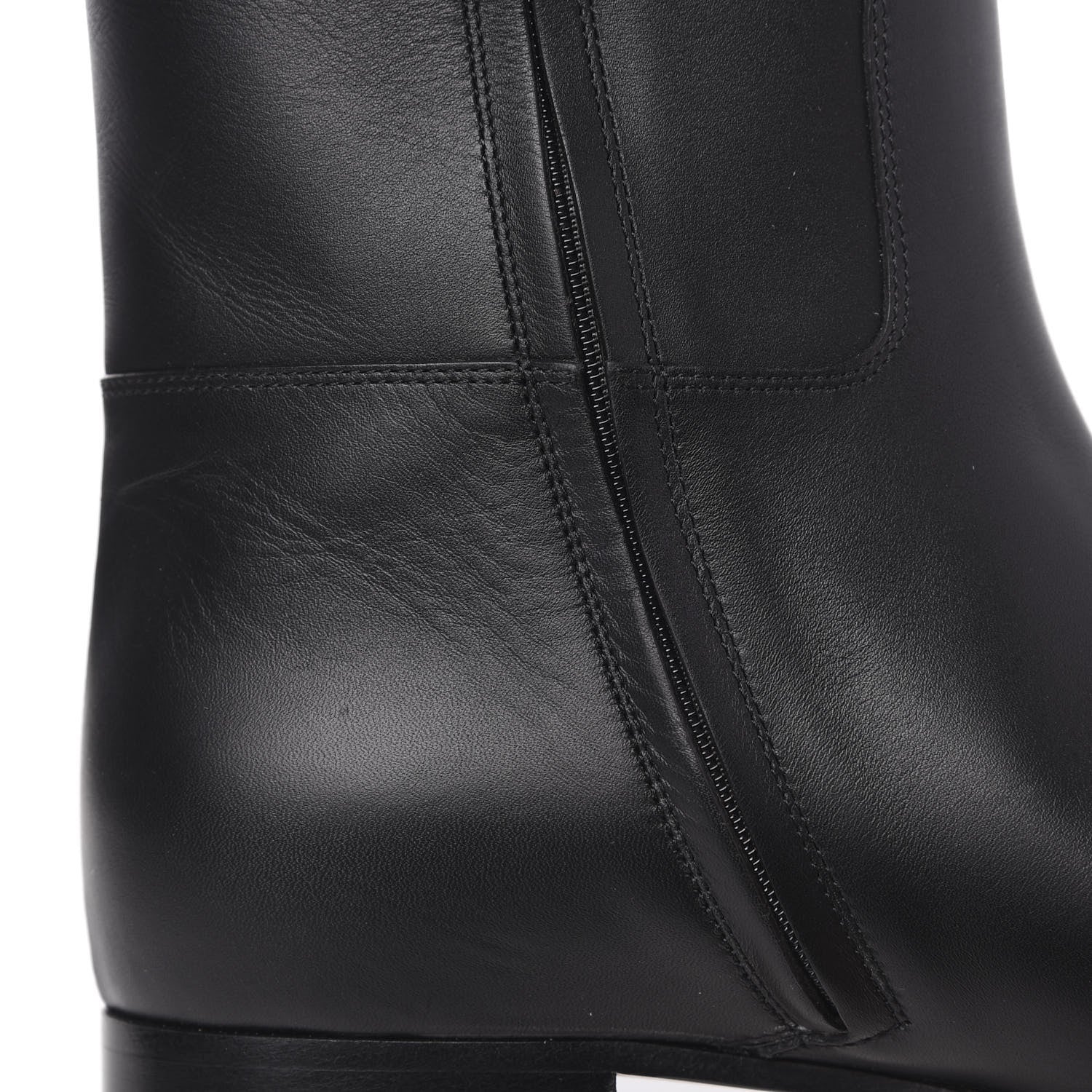 Gucci Calfskin Tiger Head Tall Boots 37 Black 10 of 11