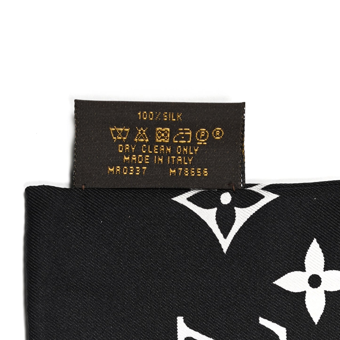 Silk Monogram Confidential Bandeau Black