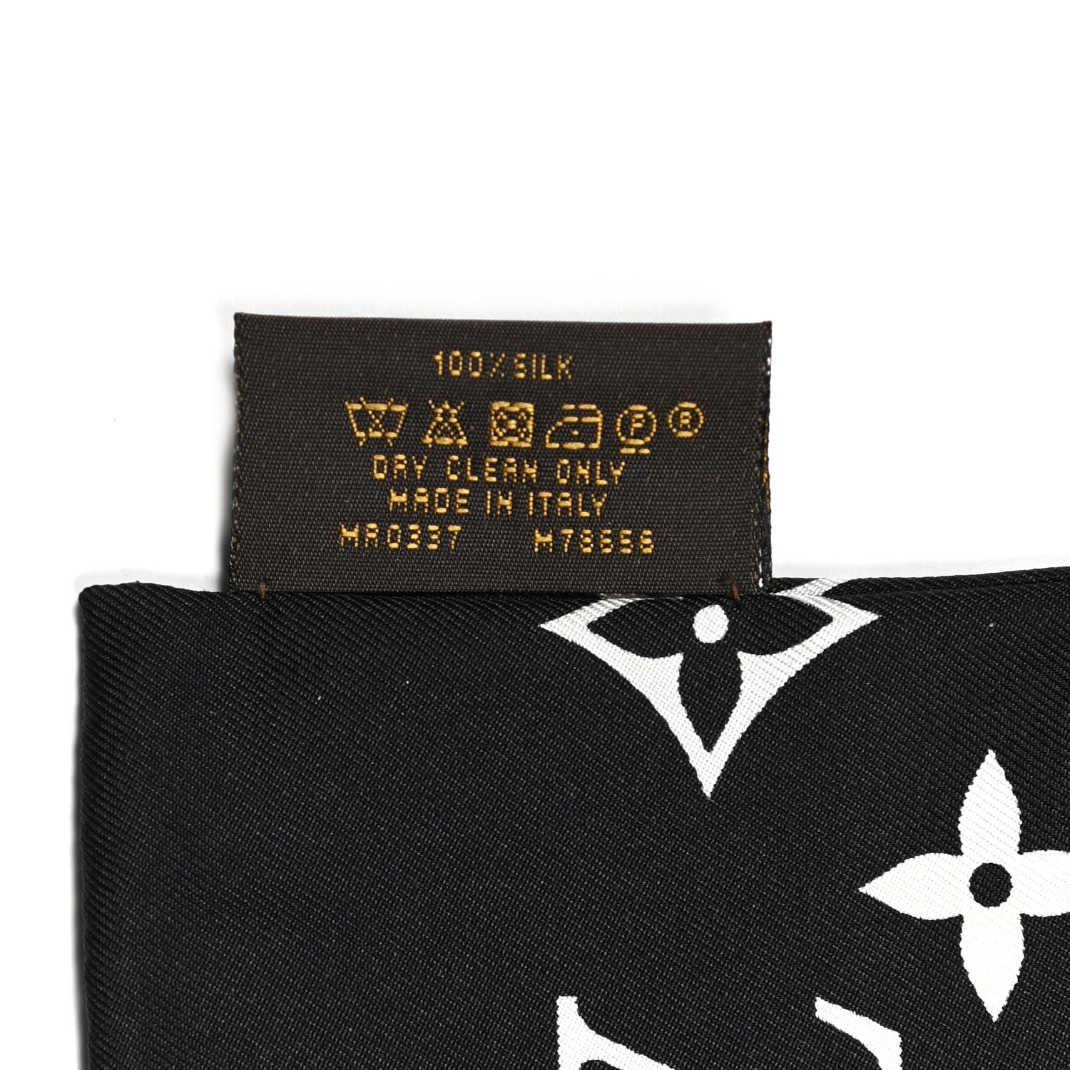 Louis Vuitton Silk Monogram Confidential Bandeau Black 4 of 4