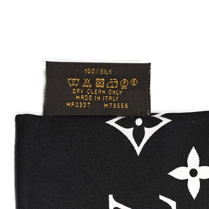 Louis Vuitton Silk Monogram Confidential Bandeau Black 4 of 4