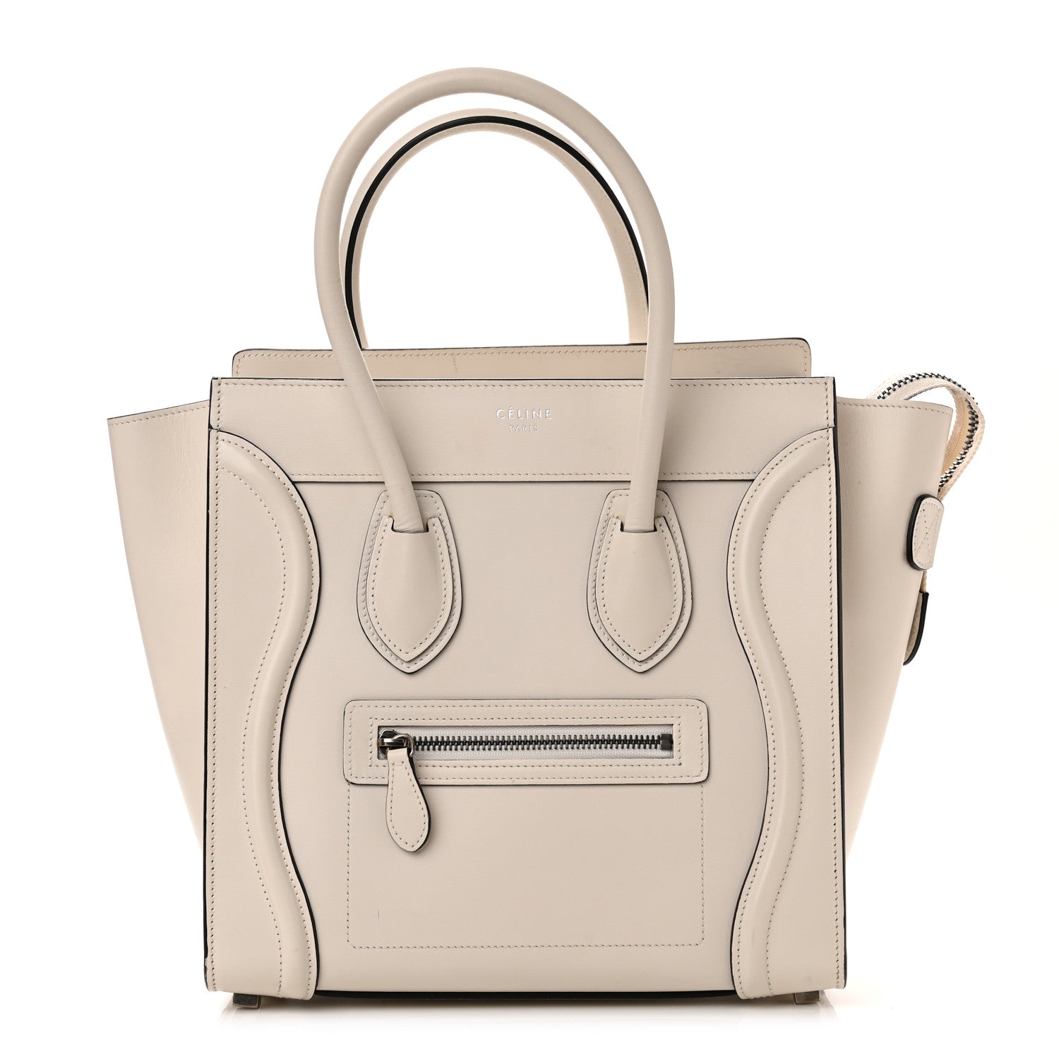 Celine Smooth Calfskin Micro Luggage White 1 of 11